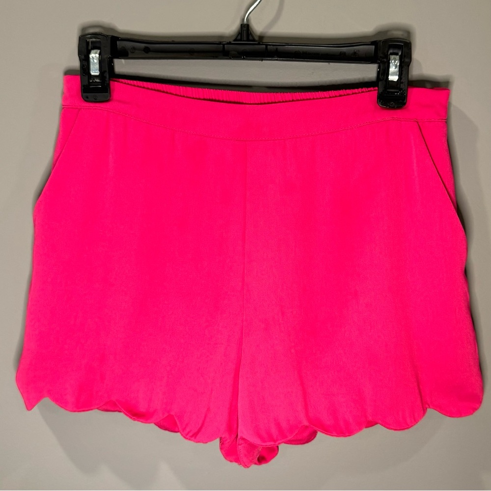 NAKED ZEBRA Scalloped‎ Pink Shorts, Size S, Preowned
